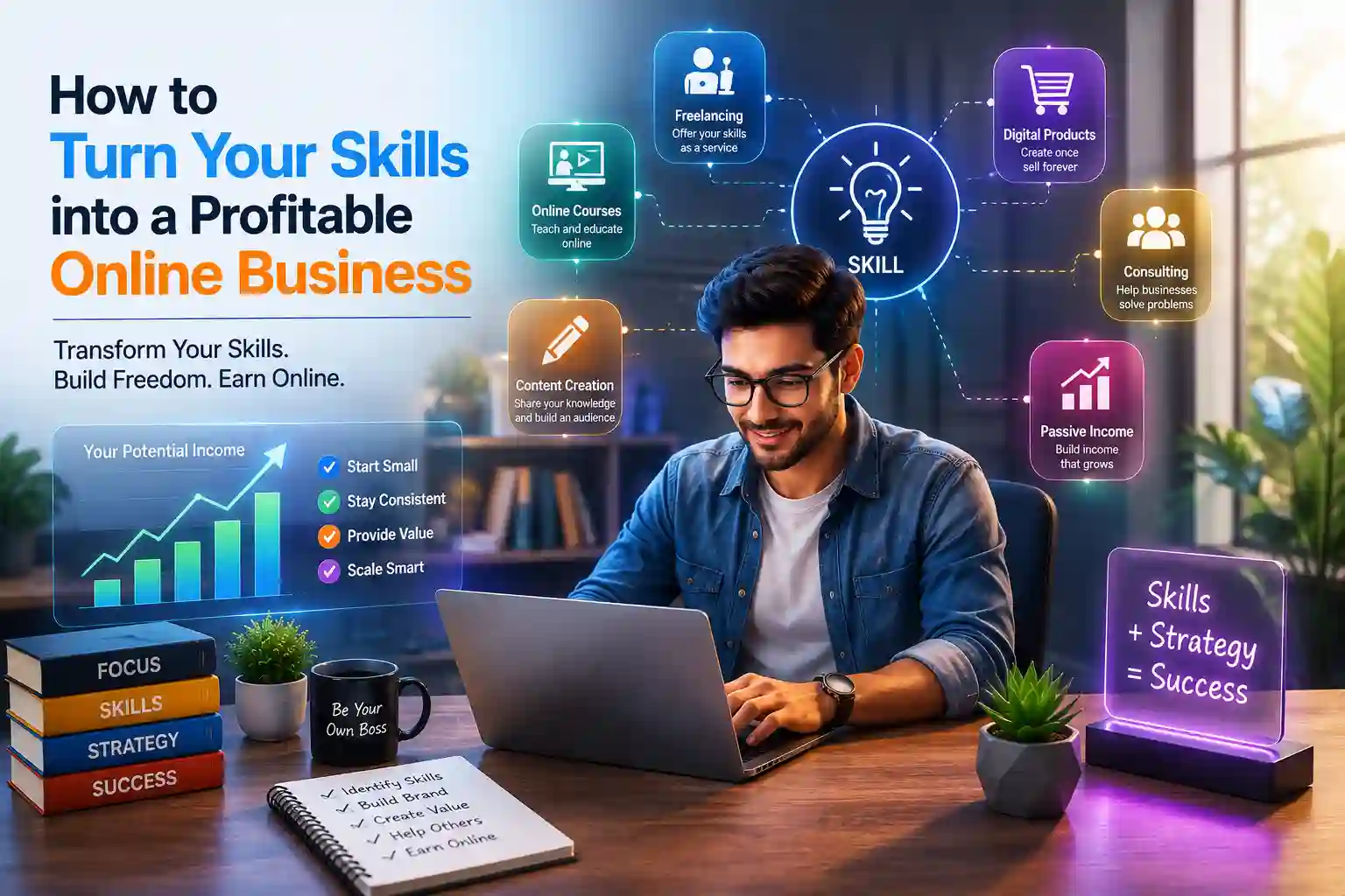 How to Turn Your Skills into a Profitable Online Business