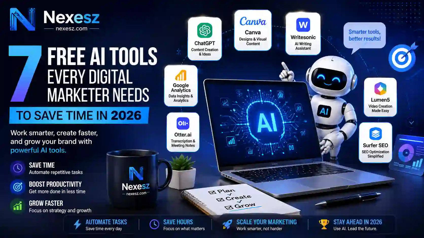 7 Free AI Tools Every Digital Marketer Needs to Save Time in 2026